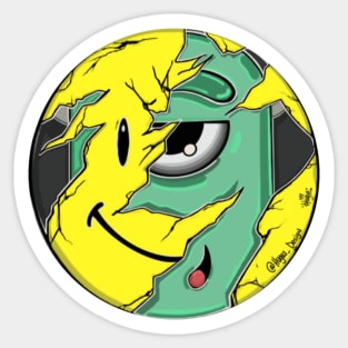 Hugus smiley face Sticker